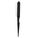 Air Cushion Hair Brush with Plastic Handle & Steel Teeth Rat Tail Detangling