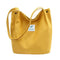 Fashion Women Handbag Canvas Totes Large Capacity Shoulder Bag (Yellow)
