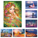 150 Paper Jigsaw Puzzles Flower Beauty Drawing for Unisex Patience Training