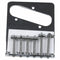 Tele Style Single Coil Guitar Bridge with 6 Barrel Saddles for Telecaster