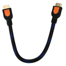 5X(Ethernet HDMI Male to HDMI Male m/m Adapter Cable 30cm 12" for TV ComputU9M1)