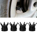 Stable Pink Crown Novelty Car Wheel/Tire Valve Caps Dust Bike Cap Motorcycle New