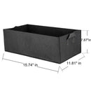 5 Pack Fabric Raised Garden Bed,Square Garden Flower Grow Bag Vegetable Pla A2W2