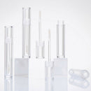 3Pc 5ml Empty Clear Lip Gloss Tube Container Bottle w/Brush Lip Wand