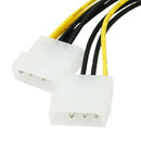 8-Pin PCIe to 2x Molex Power Cable (2-Pack) T6D5