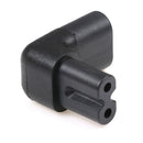 Up down angled IEC 320-C8 male plug to C7 female power socket adapter convert JR