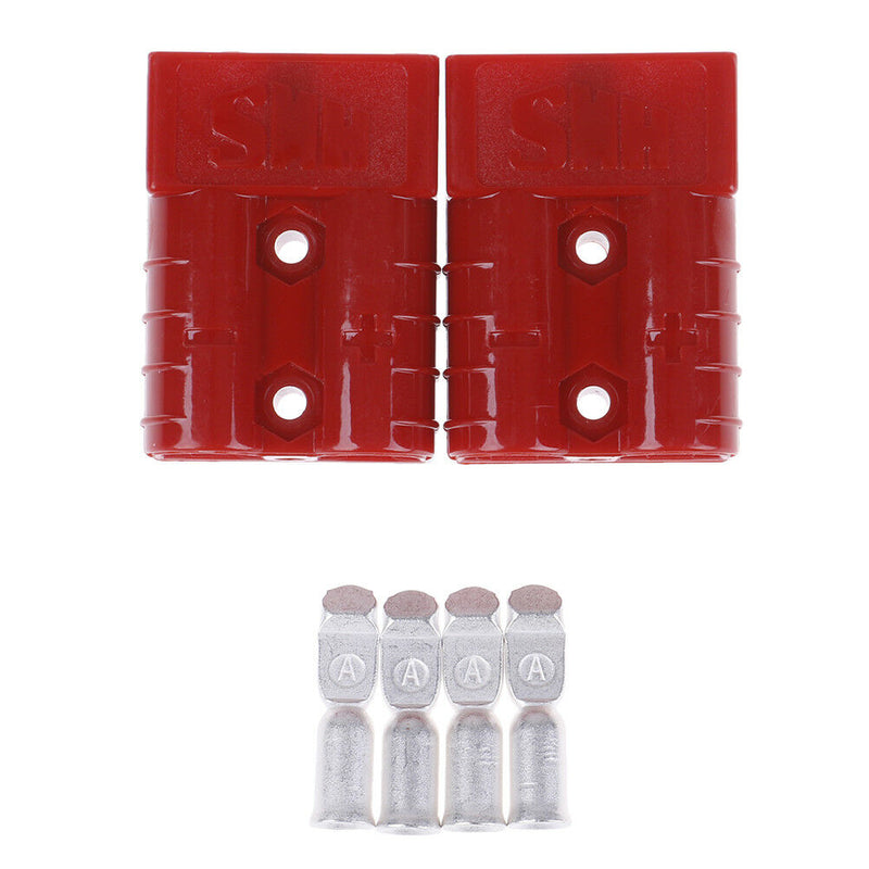 2x 50A 600V car battery quick connect disconnect power wire cable connector p Hn