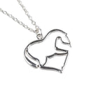 Fashion Jewelry Animal Horse Zinc Alloy Chain Pendant Necklace for Men Women NTO