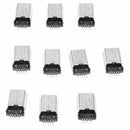 10 Pcs Mini USB Type B Plug Male 180 Degree 5-Pin SMD SMT Solder Jack Conne