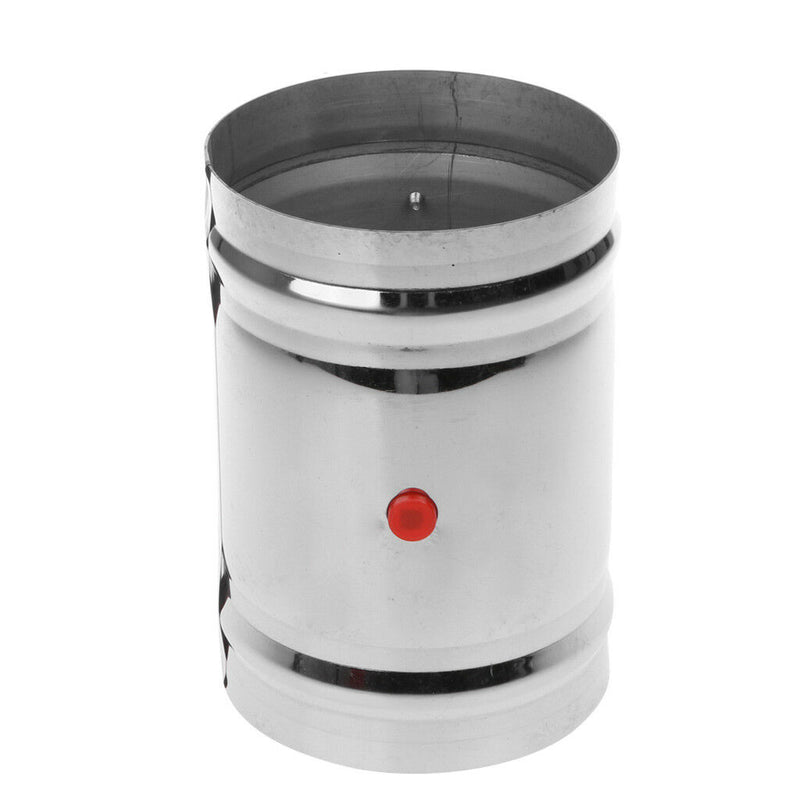 4" Stainless Steel 220V AC Electric Solenoid air Valve Damper Tight Water Steam