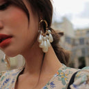 Elegant Hanging Multi Pearls Hoop Earrings For Women Big Large Hoops Earrin