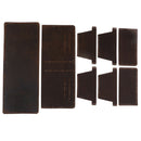 DIY Brown Leather Wallet Purse Complete Kit with Pre Cut Pre Punched Leather