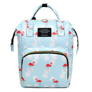 Bird Printing Mummy Maternity Nappy Backpacks Women Baby Care Bag (Blue) A