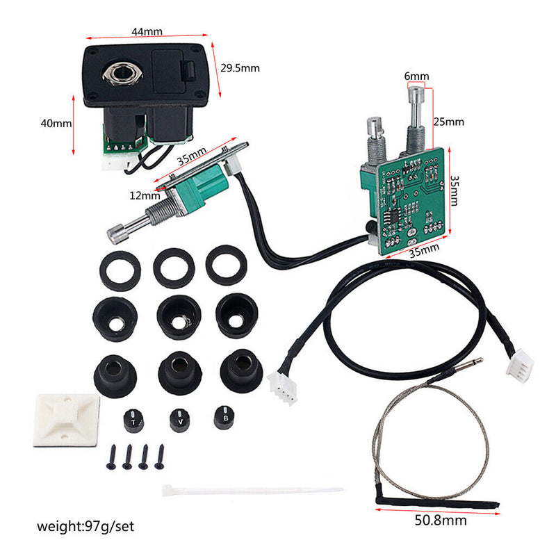 Ukulele Piezo Pickup System Kits Adjusting Volume Controls
