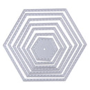 Hexagon spiral Die Cuts Metal Cutting Dies In Scrapbooking Embossing