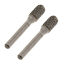2x Rotary Burr Bit Shank Woodwork Grinding CNC Milling Tool, 6mm Shank