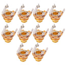 Set 10PCS 6.35mm 1/4" Mono Jacks Electric Guitar Spare Plug Sockets Golden