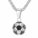 Football Pendant Necklace Men Stainless Steel Necklace World Cup Football N H7M2