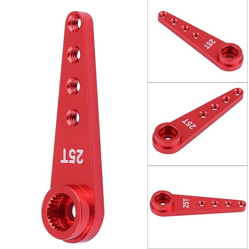 Alloy WPL1627R Upgrade 25T Metal Steering Arm for WPL RC1:16 Car DIY Red N2L8
