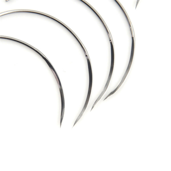10Pcs Metal 8*28 Corner Medical Needle Suture Surgical Tool Double Eyelid  CGH,a