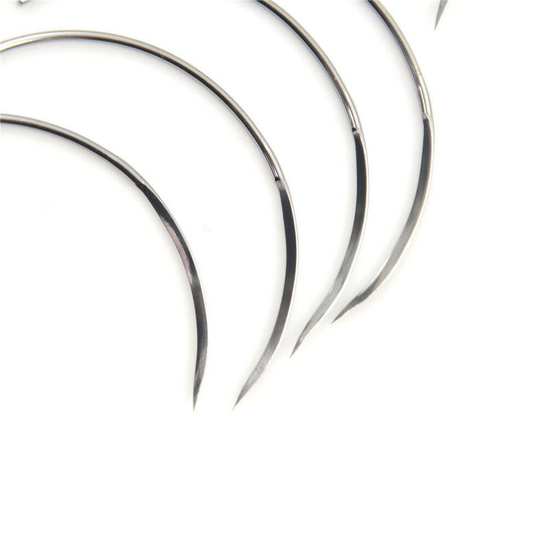 10Pcs Metal 8*28 Corner Medical Needle Suture Surgical Tool Double Eyelid  CGH,a