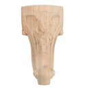 4PCS 10x6cm European Style Solid Wood Carved Furniture Foot Legs TV Cabinet