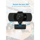C6 Rotatable USB 2K 1080P Webcam with Mic HD Camera for PC Laptop Conference