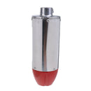 28mm Inlet Dia Exhaust Pipe Aluminum Alloy Muffler Silencer For Scooter