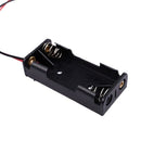 7Pcs Black Red 2-Wire Cable Connectors 2x AAA Battery Box Case Holder G2N3
