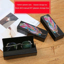 DIY Diamond Painting Leather Sunglasses Storage Box Portable Glasses Case