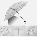 British Wind Black And White Newspaper Umbrella Folding Fashion Automatic U