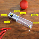2PCS/Set Glass Oil Spray Bottle Pump Kitchen Olive Oil Sprayer Stainless St T3F8