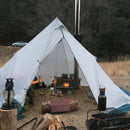 Camping Tent Wood Fire Stove Chimney Stove Tube Fire Anti-scalding Ring