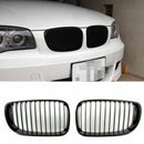Front Grille Shiny Gloss Black Bumper Kidney For Bmw E81 E82 E87 E88 Lci 08