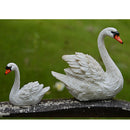 4pcs Realistic Swan and Ducks Animal Statues Lawn Ornaments for Outdoor Indoor
