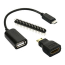 Mini-HDMI Male To HDMI Female Micro USB GPIO For