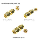 18pcs SMA Kits Male Female Plug Antenna Adapter Converter Connector Set Kit