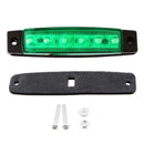 10PCS Green 6-LED Clearance Side Marker Trailer Light Van Waterproof Seal XNH
