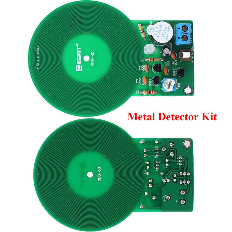 DC 3V-5V 60mm Metal Detector Kit Electronic Kit Non-contact Sensor DIY KitJ!e Gw