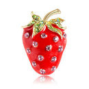 Cute Strawberry Corsage Banquet Decoration Women Scarf Brooch Pins Jewelry Gi 3C