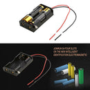 5pcs 2 Slots Plastic AA Batteries Storage Box Case Holder w/Wire Lead Pin