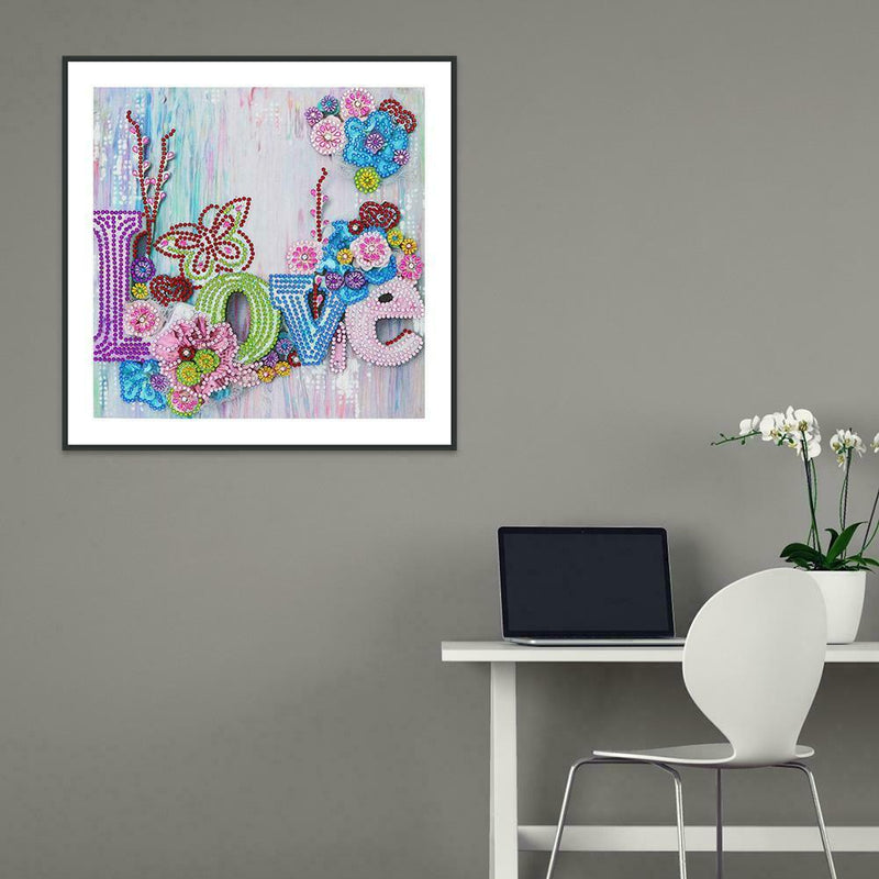 5D DIY Special Shaped Diamond Painting Love Cross Stitch Mosaic Kits Decor