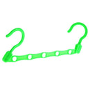 Support hanger space saving 5 holes for closet wardrobe plastic Hanger