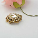 Women Crystal Diamant Flower Bouquet Button Brooch Pin Scraf Wedding Bridal