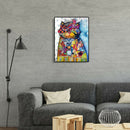 5D DIY Full Drill Diamond Painting Cat Embroidery Mosaic Craft Wall Arts