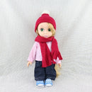 2pcs Lovely Striped Knitted Hat Scarf Suit Clothes for 16'' Sharon Girl  My Life