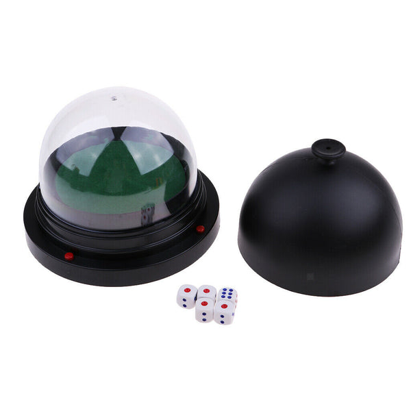 Dice Cup Electrical Dice Cup with 5 Dices 2 x AA Battery Powered for RPG MTG