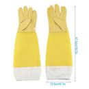 1 Pair Protective Bee Keeping Synthetic Leather Long Sleeves Glove 45*15c AJP