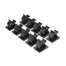 10P Cable Cord Wire Organizer Plastic Clips Ties Fixer Holder Self Adhesive AT3C