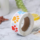 500pcs Dog Cat Bear Paw Labels Stickers of 6 Colors Sealing Label DecorativSEAU